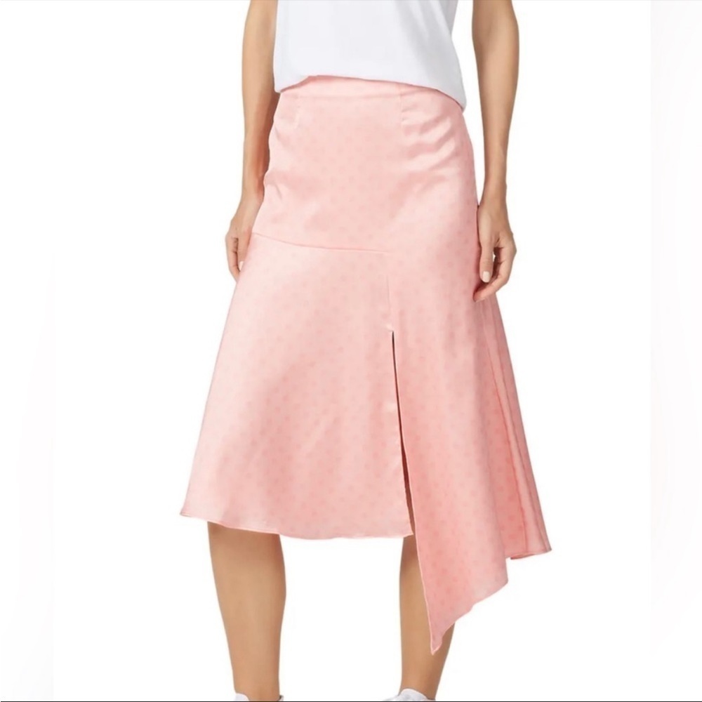 Keepsake The Label Pink Polka Dot Midi Skirt Size Medium